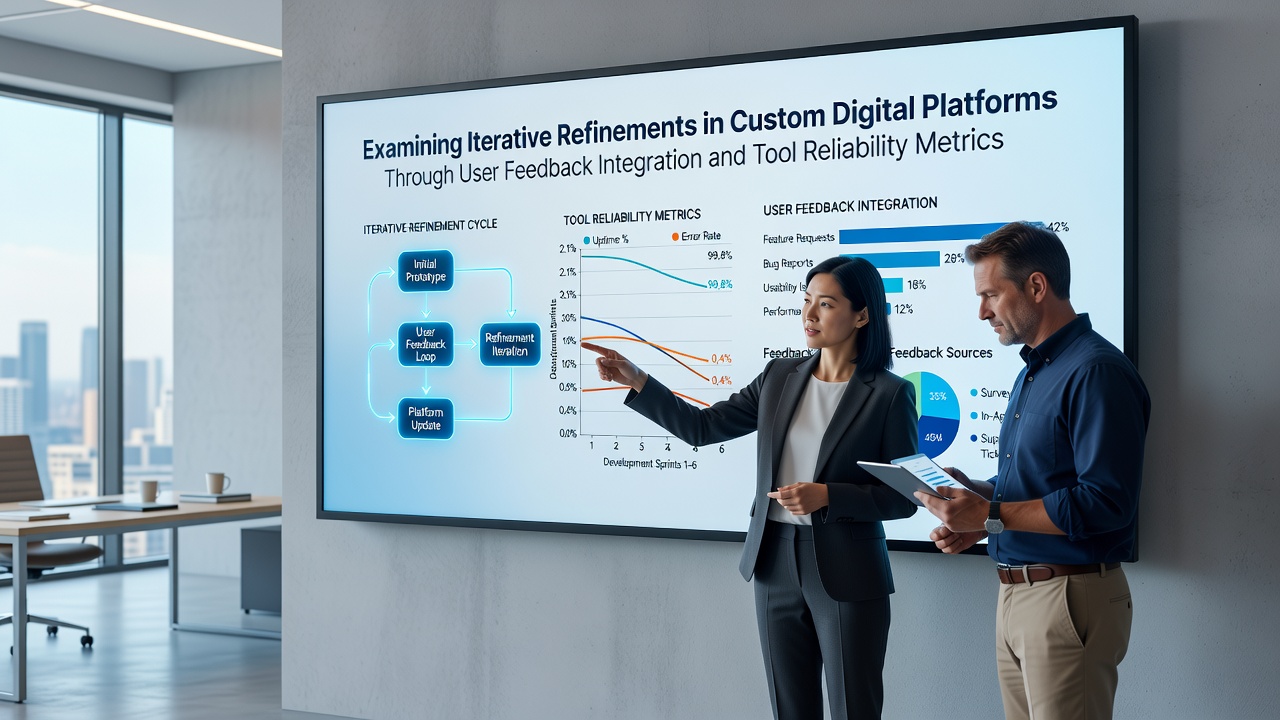 Examining Iterative Refinements in Custom Digital Platforms Through User Feedback Integration and Tool Reliability Metrics